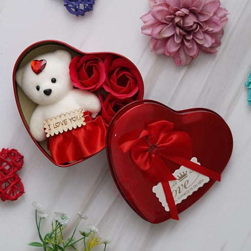 eCraftIndia Heart Shaped Valentines Day Gift Box